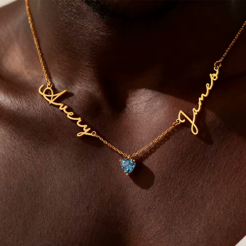 Personalized Birthstone Necklace