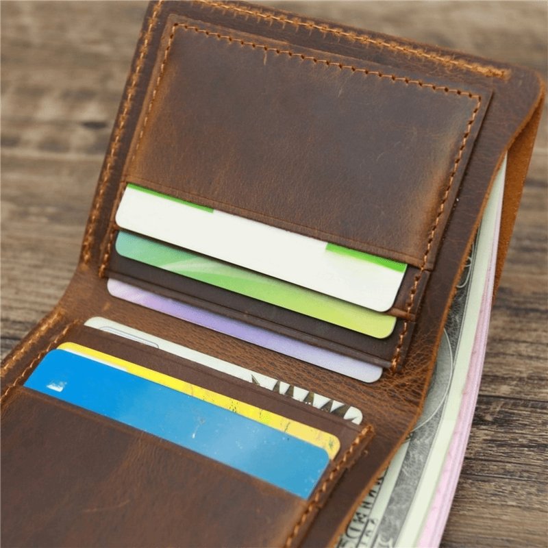 Engraved Leather Wallet