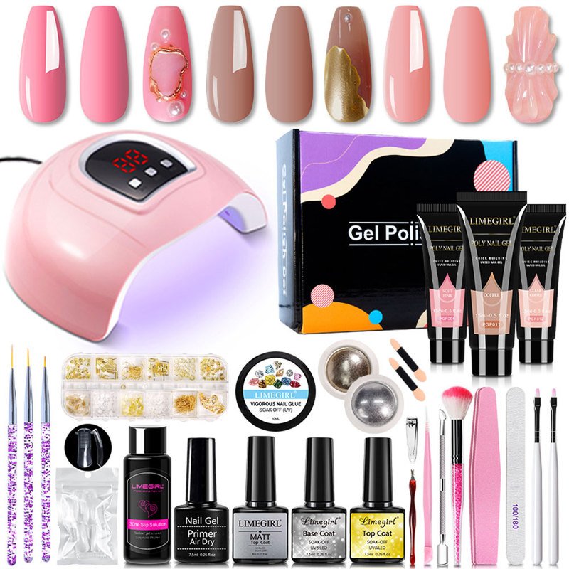 DIY Gel Nail Starter Kit with UV LED Lamp