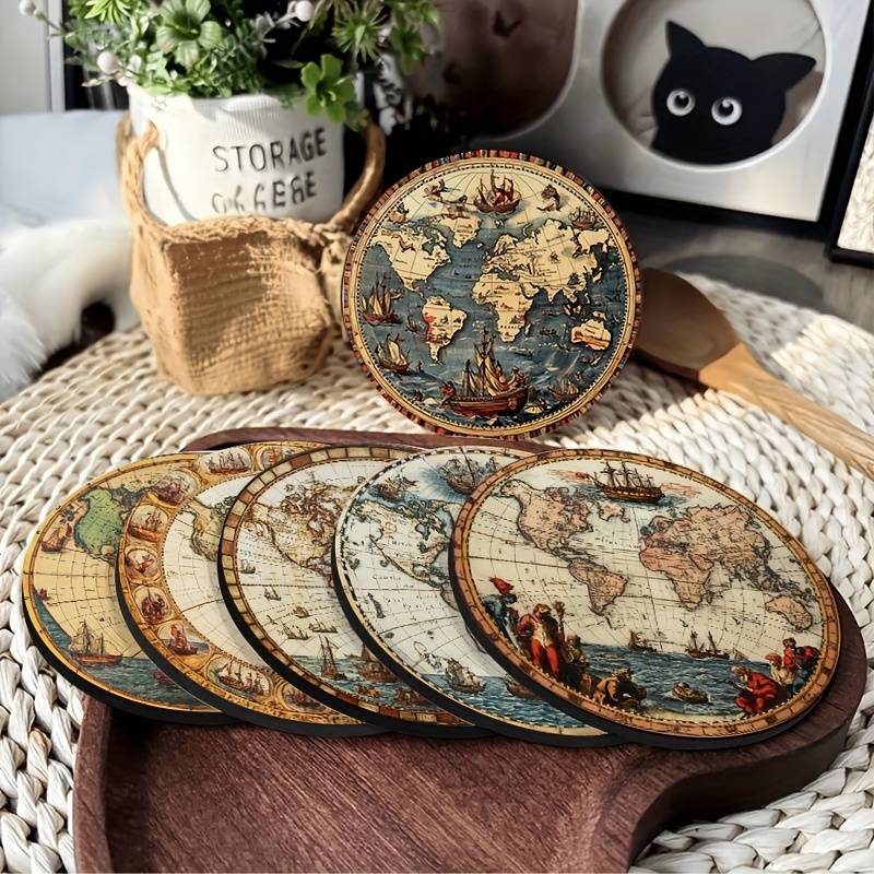 Custom Map Coasters (Set of 4)