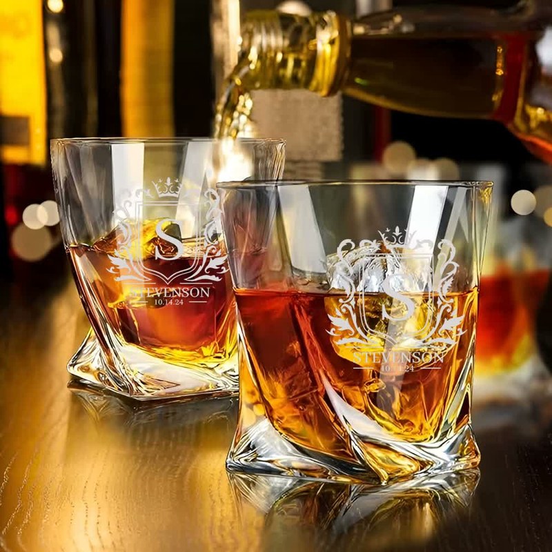 Monogrammed Whiskey Glass