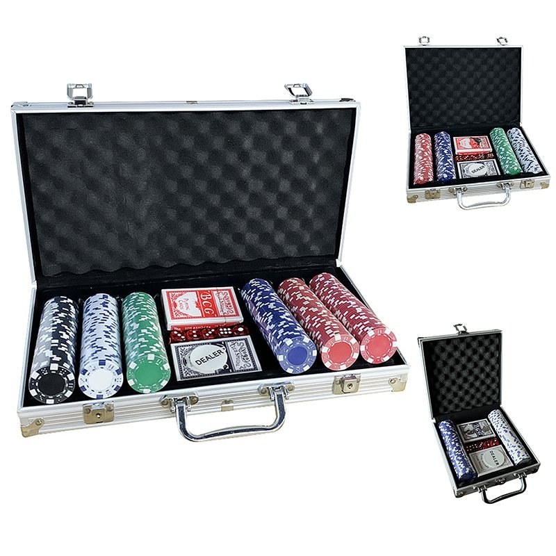 Poker Chip Set with Carrying Case